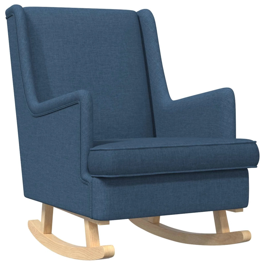 Sedia a dondolo Blu 62 x 80 x 85 cm Tessuto