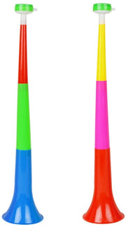 Vuvuzela Adattamento di Alta Potenza - Tozzo per Raduno - Corna in Plastica - Eventi Sportivi - Merchandise dei Tifosi - 52×12cm - Corna di Giubilo