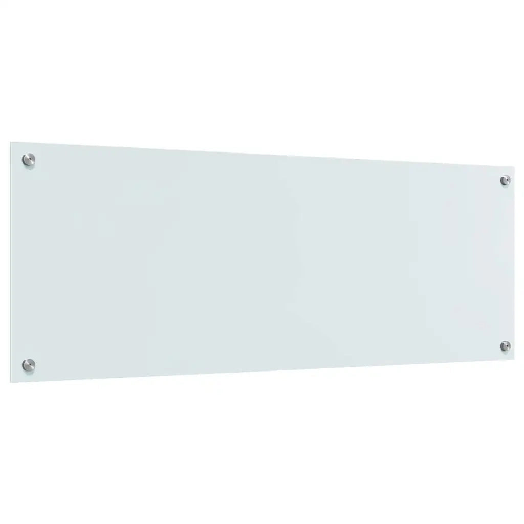 Schienale da cucina 2 pcs Bianco 110 x 40 cm vetro temperato 3415482