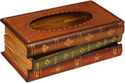 Tissue box creativo in forma di scatola da libri, tissue box decorativo retro, tissue box artistico per ristoranti.