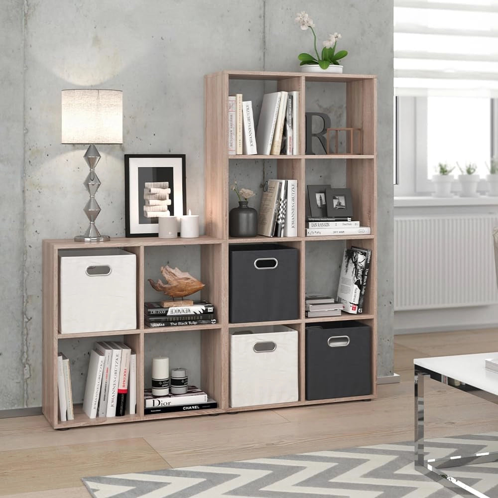 Scaffale Scutum, Sonoma, 143 x 72 cm, per l’utilizzo come divisorio o come libreria aperta