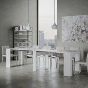 Consolle allungabile 90x48/296 cm Venus bianco frassino allunghe interne