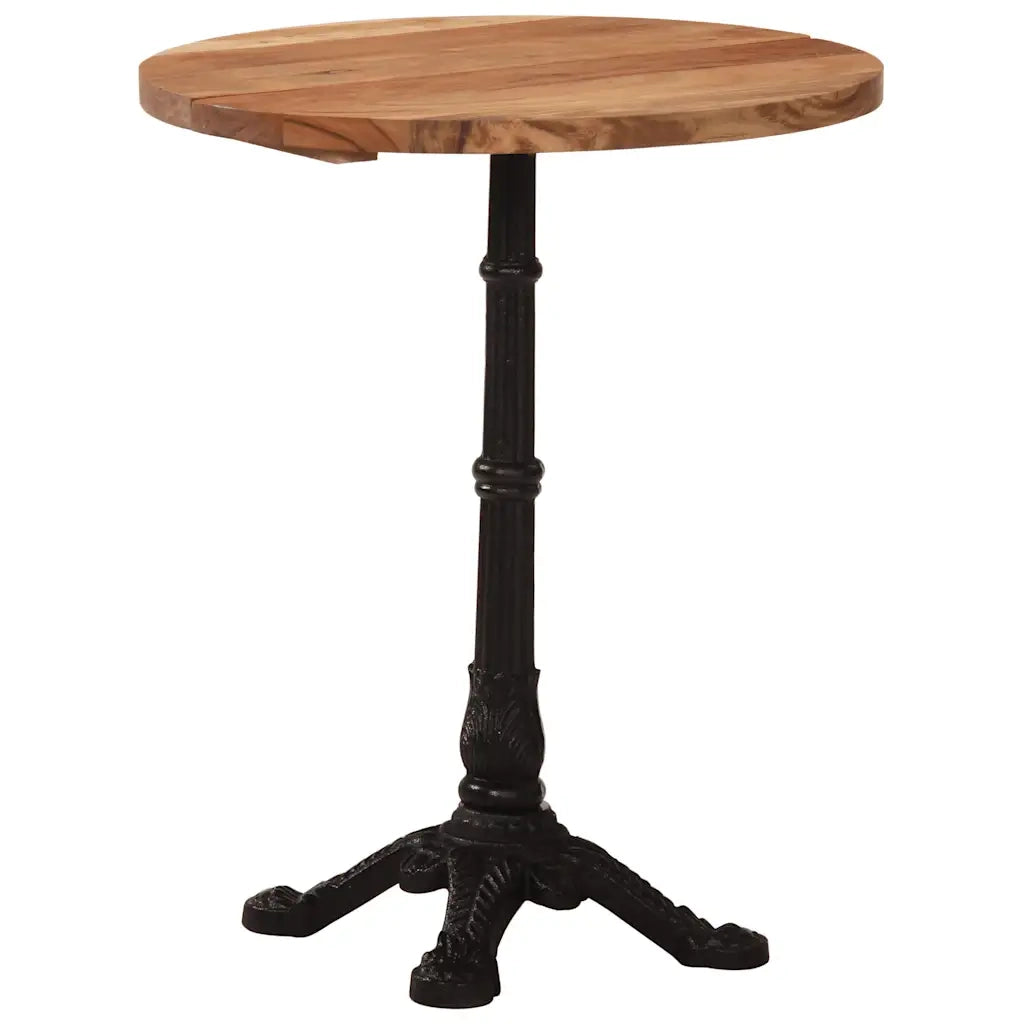 vidaXL Tavolino da Bistrot Ø60x76 cm in Legno Massello di Acacia