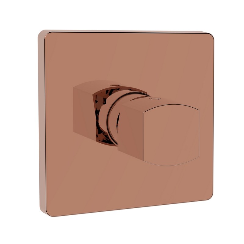 Miscelatore incasso doccia senza deviatore rame lucido - serie Marte