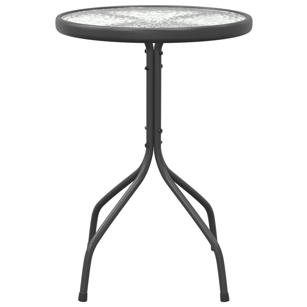 Tavolino da Giardino Ã˜50x71 cm in Acciaio Antracite cod mxl 34374