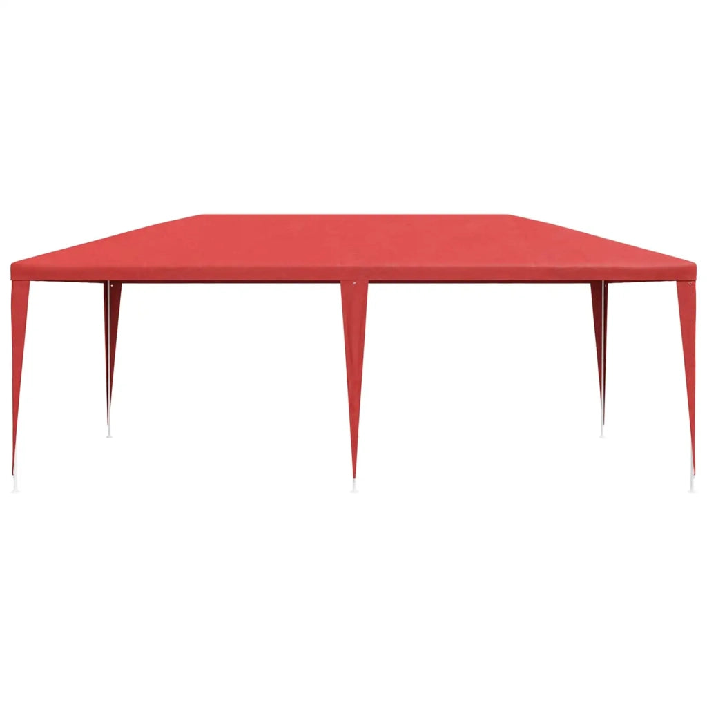 Tenda Party Rosso 600 x 300 x 255 cm PE e Acciaio