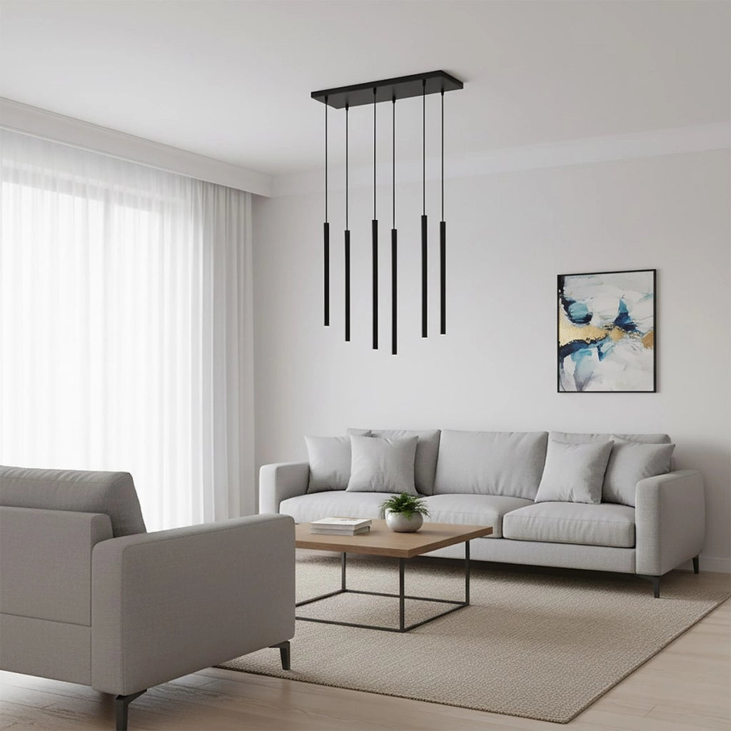 Lampada a sospensione Selter in acciaio nero opaco