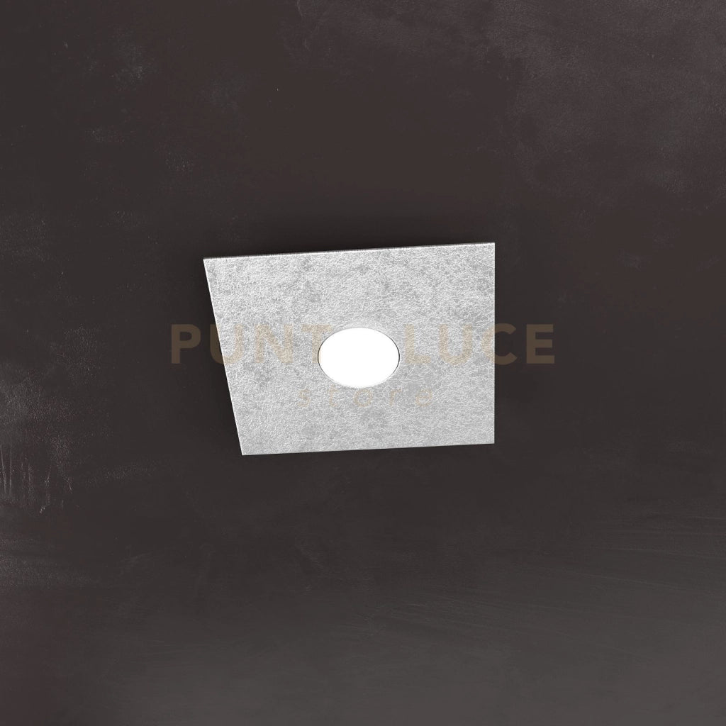 ECCENTRIC APPLIQUE-PLAFONIERA 1 LUCE FOGLIA ARGENTO 1156-1L-FA
