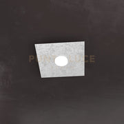 ECCENTRIC APPLIQUE-PLAFONIERA 1 LUCE FOGLIA ARGENTO 1156-1L-FA
