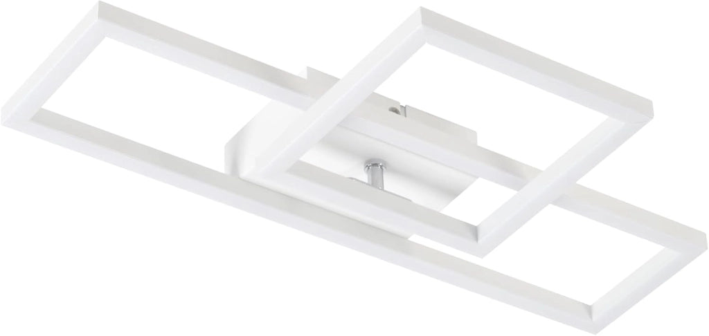 ZMH Lampada da soffitto plafoniera LED bianca 3000K 2 cornici per soggiorno corridoio cucina