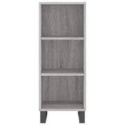 Buffet credenza cassettiera mobiletto mobile contenitore organizer cucina soggiorno salotto Sonoma 34,5 x 32,5 x 90 cm legno ingegnerizzato grigio 02_0036298