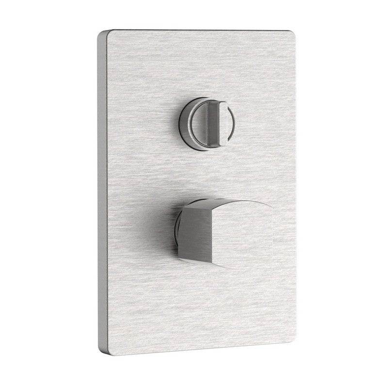 Miscelatore incasso doccia con deviatore acciaio spazzolato- serie Marte