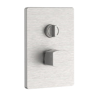 Miscelatore incasso doccia con deviatore acciaio spazzolato- serie Marte