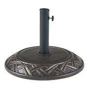 Base per ombrellone da giardino con adattatori 37 / 42 / 52 / 58 mm nero 03_0010252