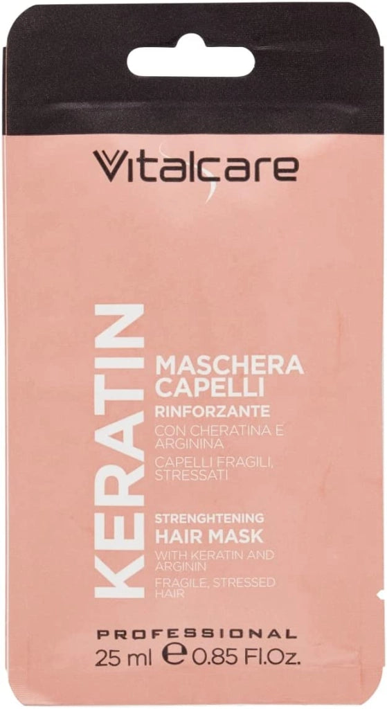 VITALCARE MASCHERA MONOUSO PER CAPELLI RINFORZANTE CON CHERATINA E ARGININA