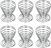 Set di contenitori per uova da 6 - acciaio inossidabile duraturo - design elegante