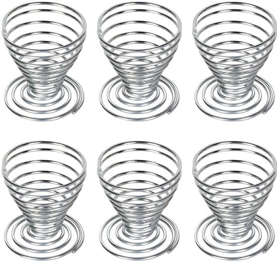 Set di contenitori per uova da 6 - acciaio inossidabile duraturo - design elegante