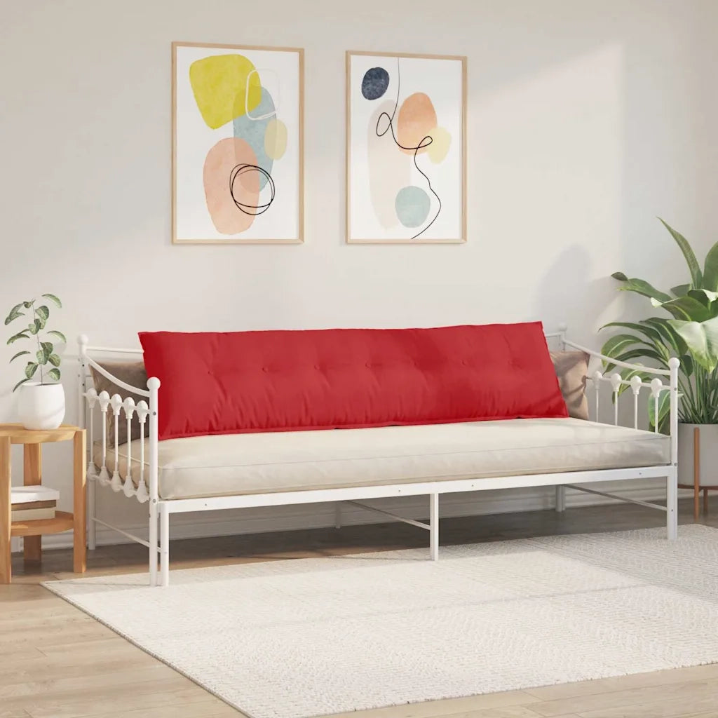 Cuscino per Schiena Rosso 200 x 19 x 50 cm Tessuto