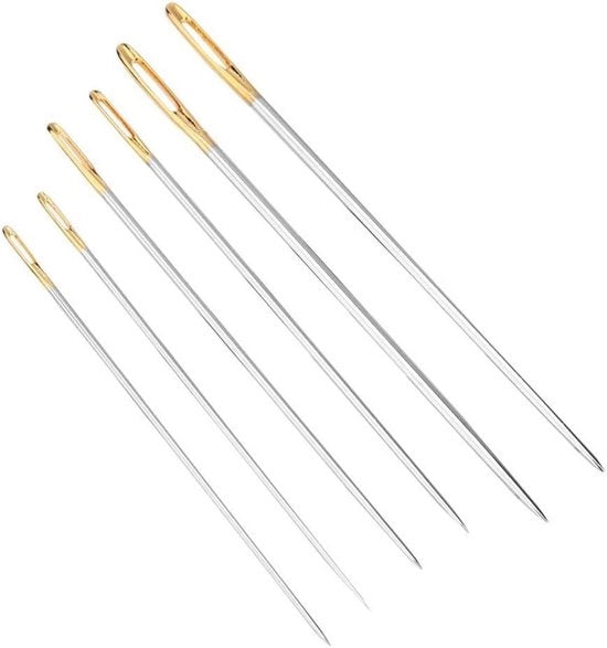 Set di Aghi per Sartoria a Mano per Riparazioni di Casa e Abbigliamento e Maglia a Mano 6pz 5.7/6.2/6.8cm