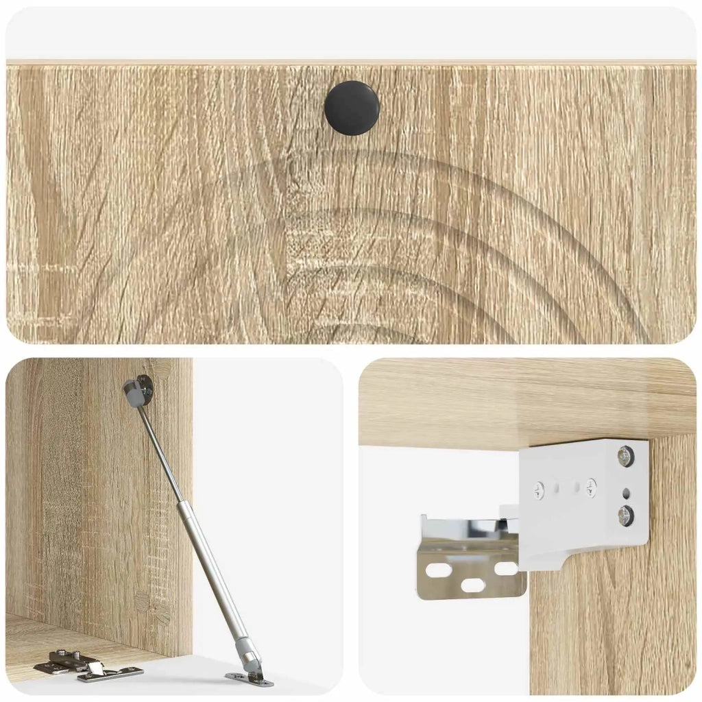 Mobile Porta TV da Muro-Credenza per TV sospesa Rovere Sonoma 98 x 41 x 30 cm 312960