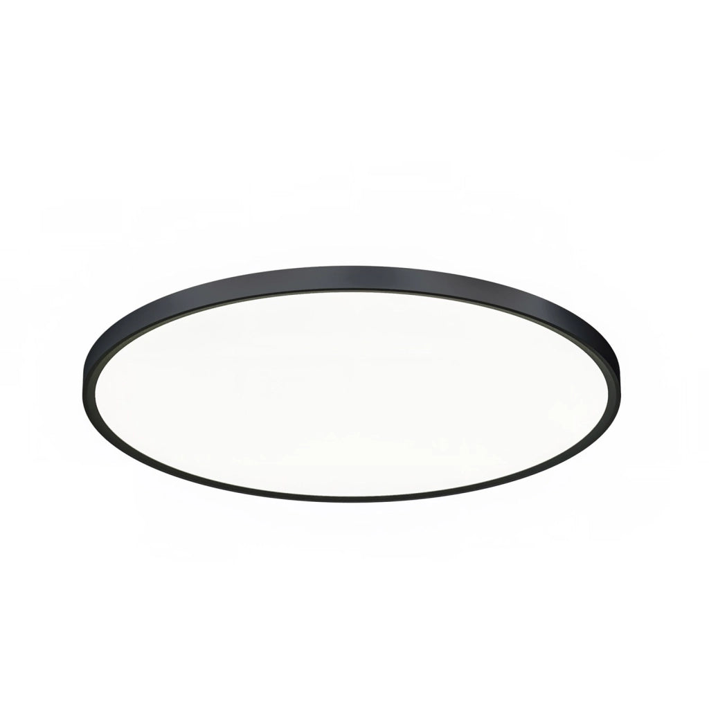 Plafoniera rotonda serie GPL 40W LED con tecnologia CCT 3000K/4000K/6000K in materiale termoplastico nero - Gealuce - Installazione interna