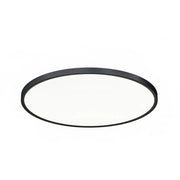 Plafoniera rotonda serie GPL 40W LED con tecnologia CCT 3000K/4000K/6000K in materiale termoplastico nero - Gealuce - Installazione interna