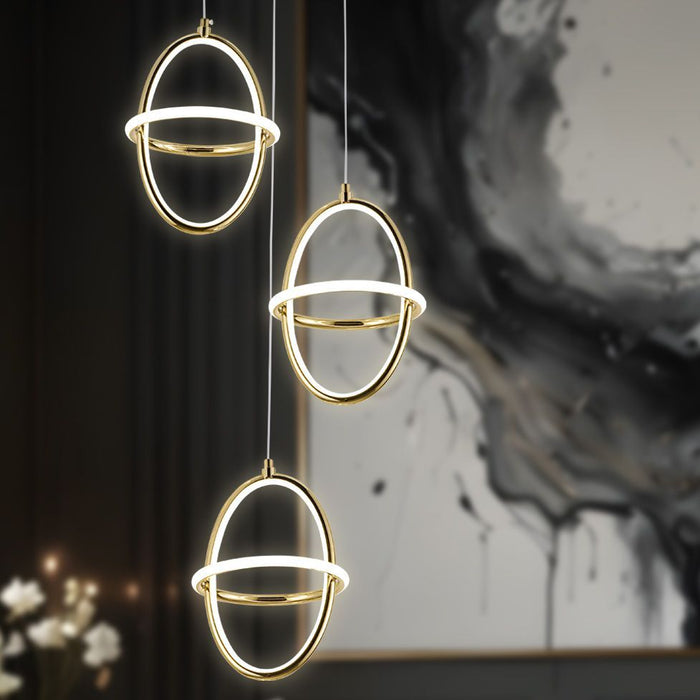 Lampada A Sospensione Led G064-3cpr Gold