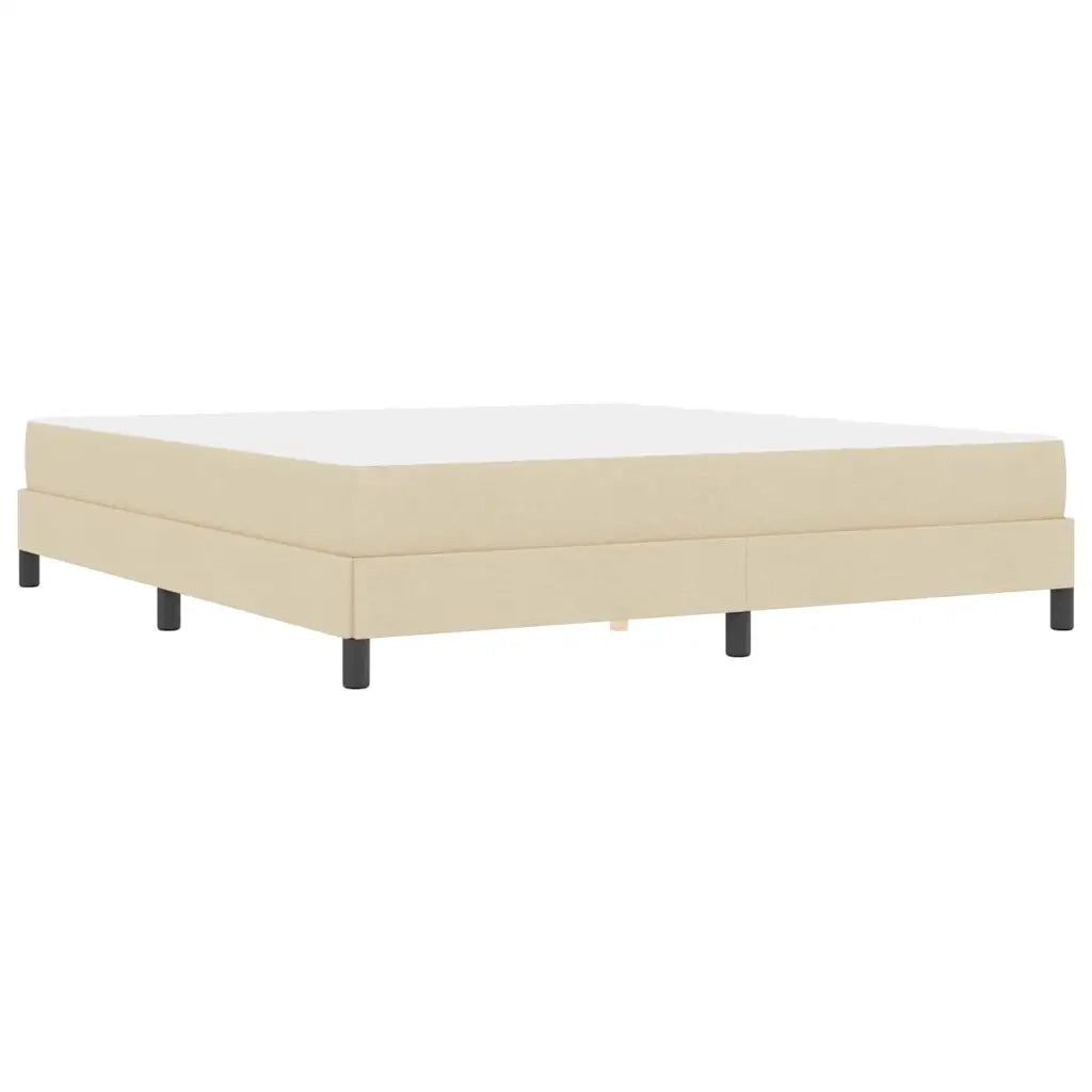 Letto a molle Crema 180 x 200 cm Tessuto 3398512