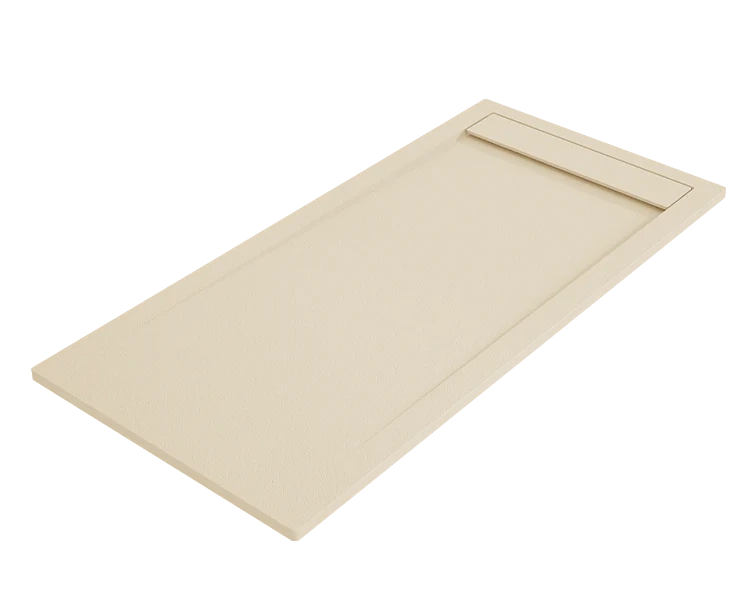 Piatto doccia AMBAR 80x110 cm Crema griglia Crema