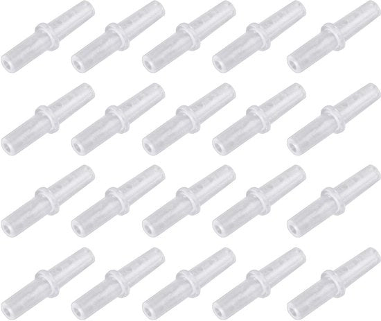 Luce a Due Vie - Tipo - 20 Pezzi - Connettori in Plastica - Tubo per Acquario - Connettore a Y - Facile da Montare - Distributore di Aria