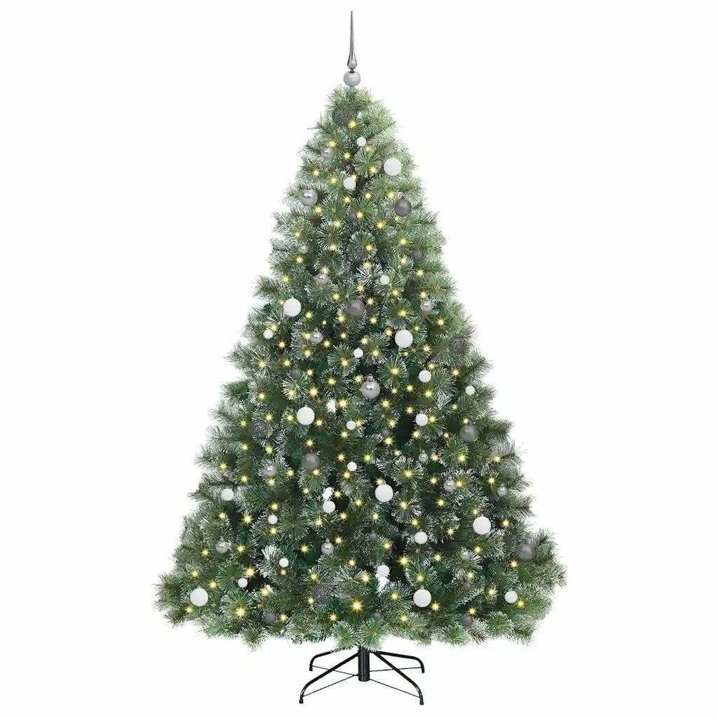 Albero di Natale artificiale con 300 LED Verde 240 cm PE e PVC 3397873