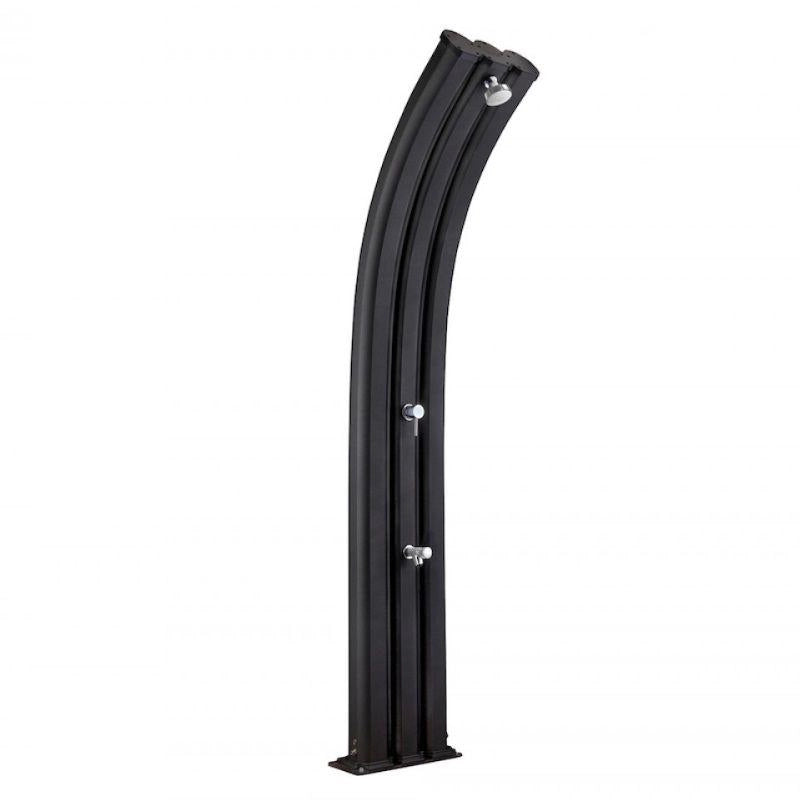 Doccia Solare Energy Pro 75 Litri In Alluminio Con Lavapiedi E Miscelatore Colore Antracite Cv-A920/7016