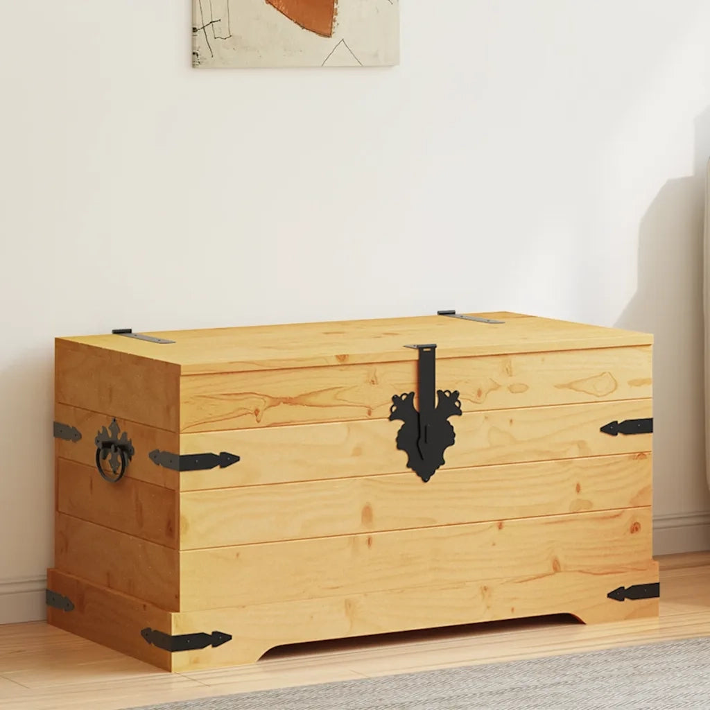 Cassapanca in Pino Messicano Corona Range 91x49,5x47 cm cod mxl 51176