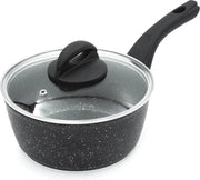 Pentola da Cottura 18 cm con Coperchio - Antiscivolo e Adatto a Tutti i Fonti di Calore