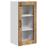 Mobile in vetro da parete LUCCA Legno antico 40 x 31 x 80 cm 885001