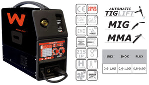 Saldatrice MIG MMA TIG Inverter Awelco Mikromig 1800 EURO