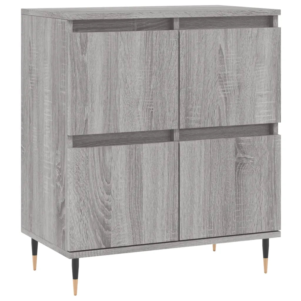 Credenze 2 pz Grigio Sonoma in Legno Multistrato 3190171