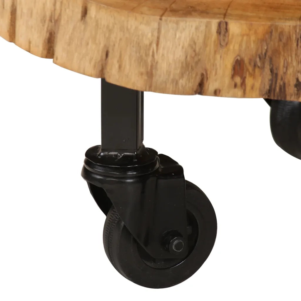 Tavolino da CaffÃ¨ in Legno Massello di Acacia 60x55x25 cm cod mxl 16490