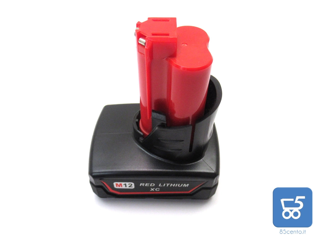 Batteria al Litio Alta Capacità M12 RED LITHIUM XC 12V 3Ah per Utensili Cordless - EX DEMO
