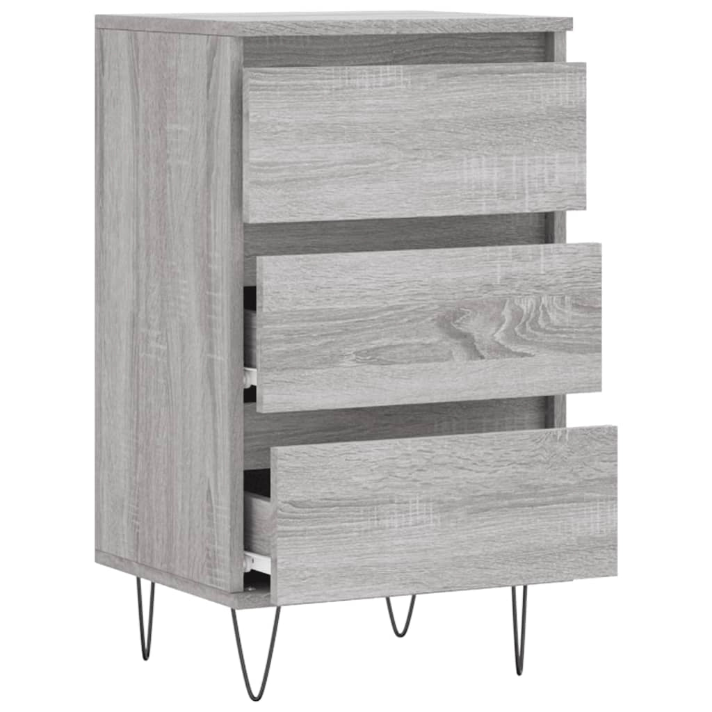 Buffet credenza cassettiera armadio mobile contenitore organizer cucina soggiorno Sonoma 40 x 35 x 70 cm legno ingegnerizzato grigio 02_0036354