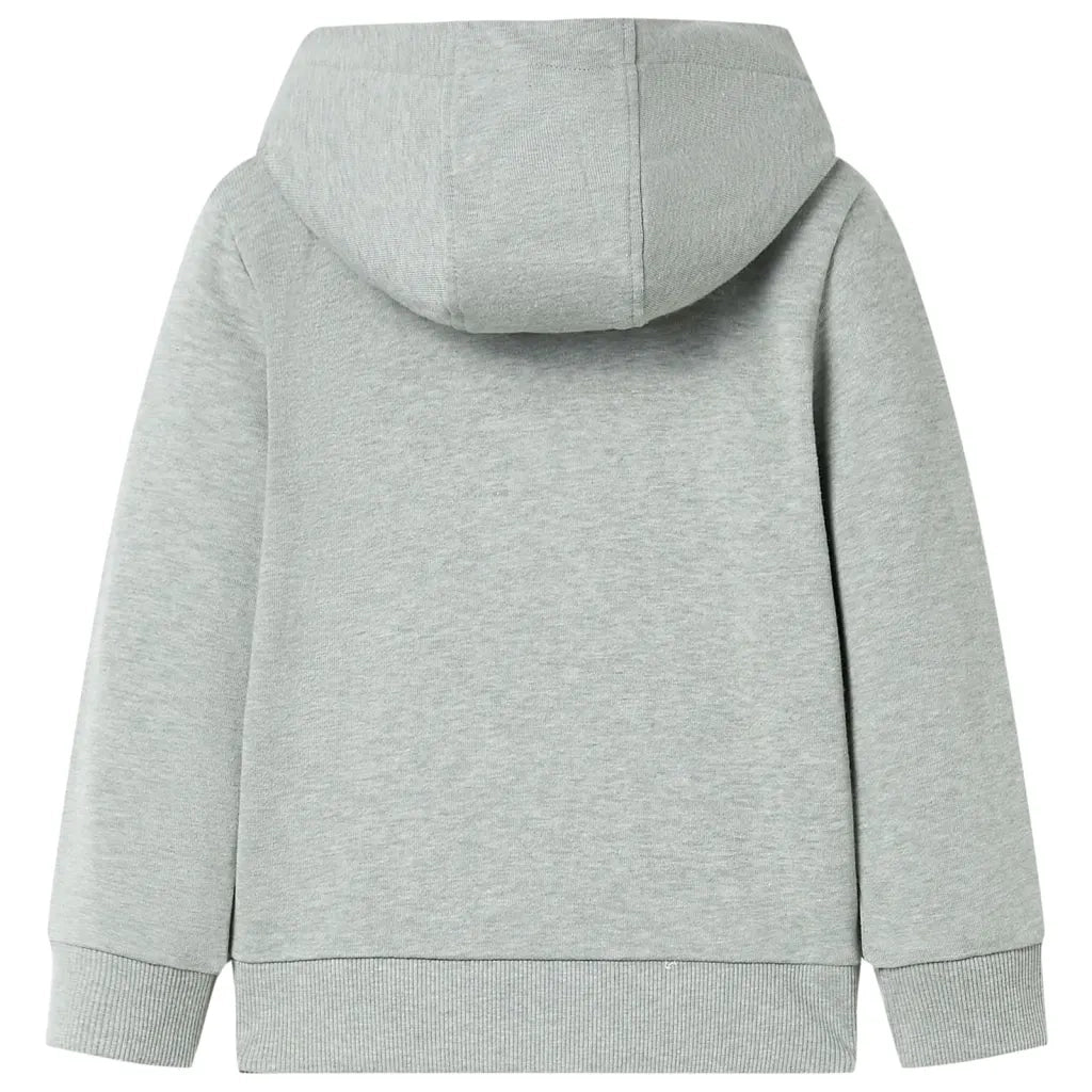 Felpa con Cappuccio e Cerniera da Bambino Cachi Chiaro MÃ©lange 92cod mxl 109777