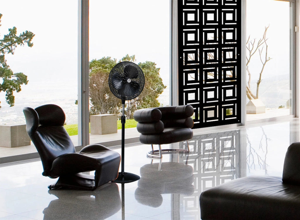 4SIDES - Pannello in PVC traforato - Parasole Misura: 73x148 cm, Colore: nero