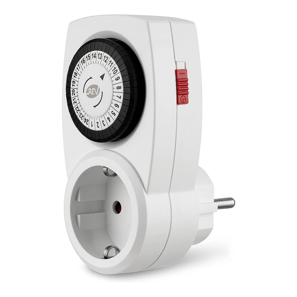 Timer Analogico Giornaliero 24h – Presa Schuko 3500W Made in Germany