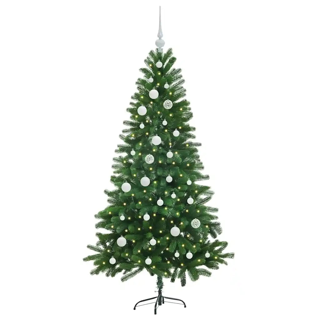 Albero di Natale con 150 LED con supporto Verde 150 cm PE 3396321