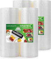 Set di 4 sacchi per sottovuoto di 20 x 1500 cm - BPA libero - Heavy Duty - Tessuto ruvido - Per sottovuoto
