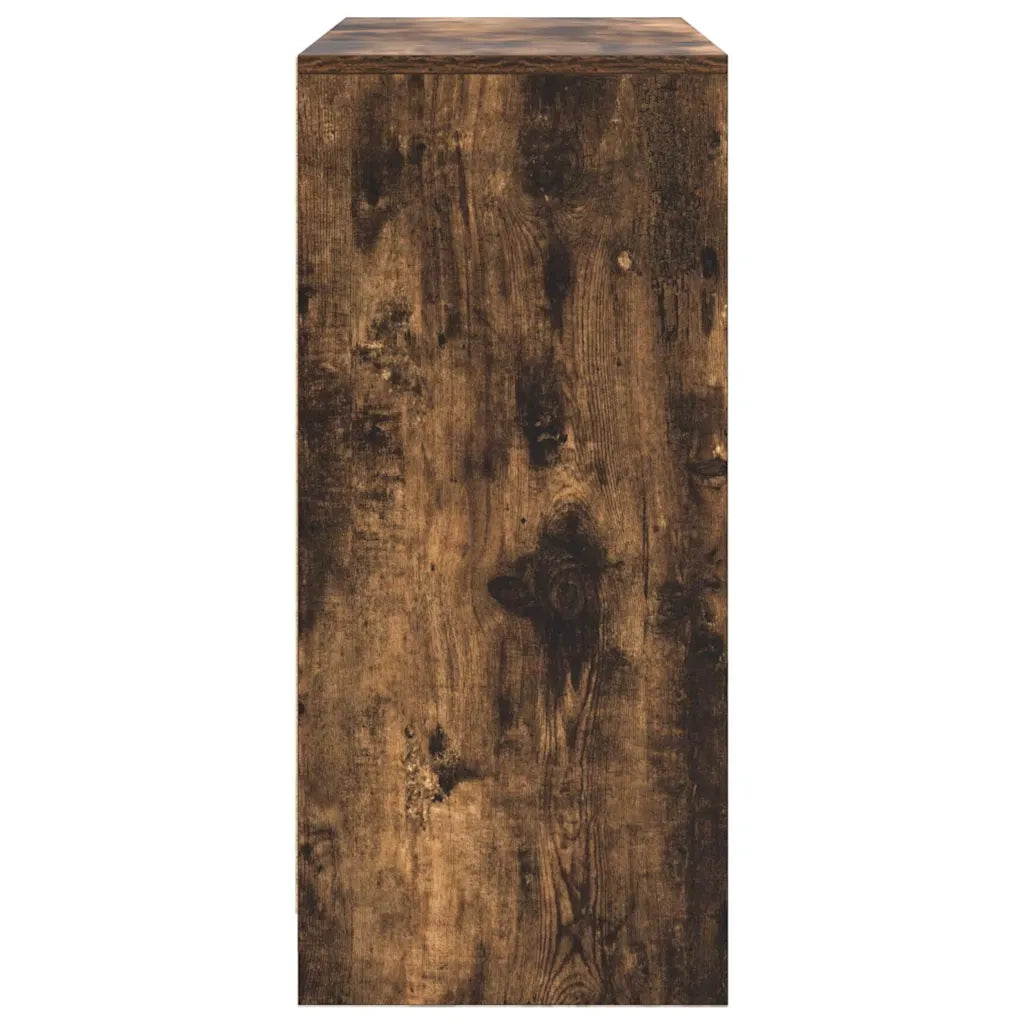 Credenza con Cassetto Rovere Fumo 80x34x76 cm in Truciolato 861539