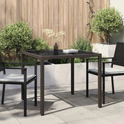 Tavolo da Giardino Marrone 90 x 90 x 75 cm polyrattan 362532