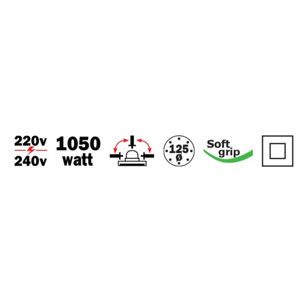 FLEX SMERIGLIATRICE ANGOLARE 1050W Ø125mm 11000 giri/min RIBIMEX