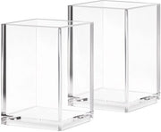 Organizzatore per penne 2 in 1 trasparente per ufficio accessori per ufficio, organizzatore per ufficio, scuola, uso domestico