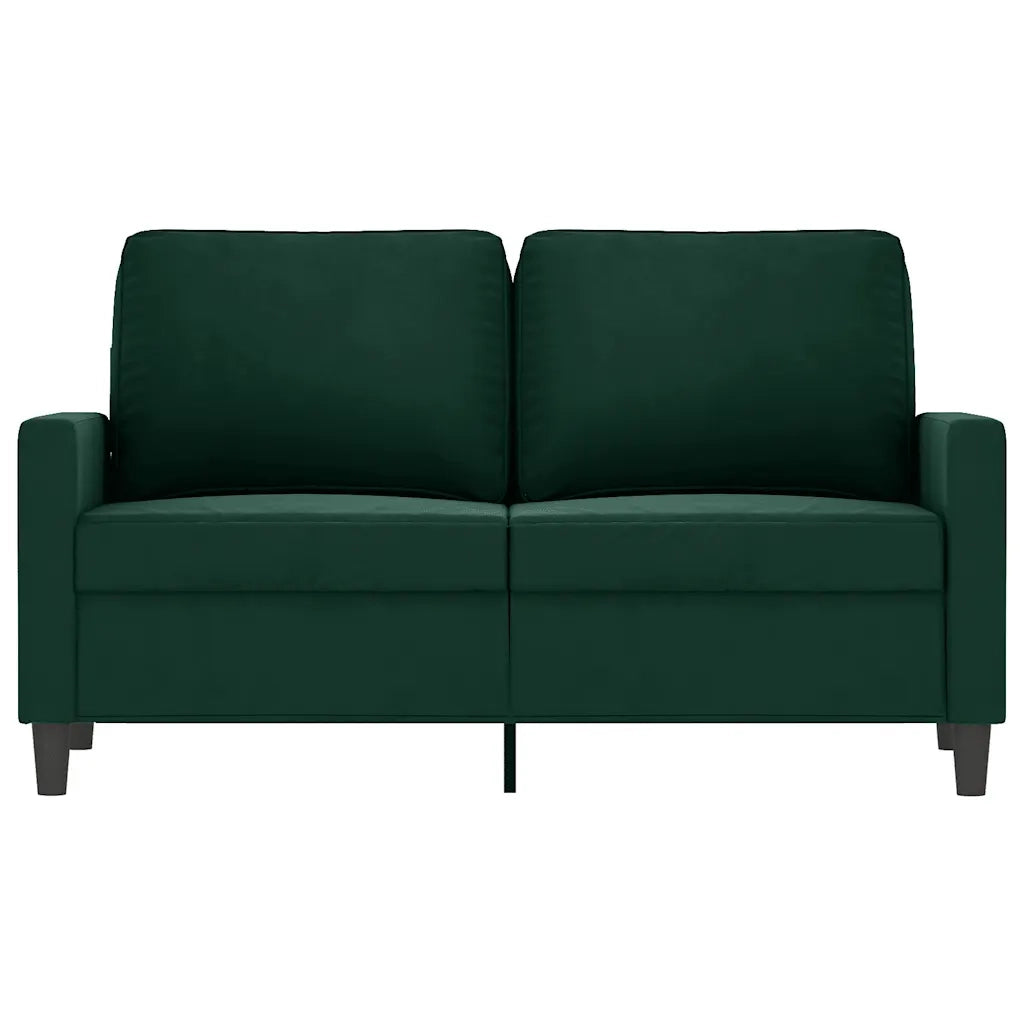 Divano a 2 Posti Verde Scuro 120 cm in Vellutocod mxl 107974